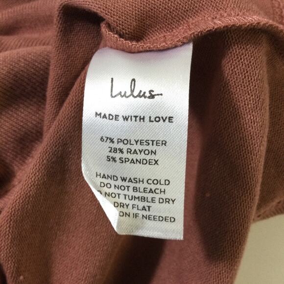 LULU'S SZ S Rusty Rose Pink Adorable Simplicity One-Shoulder Sweater Top NEW 0B1 - Picture 7 of 7